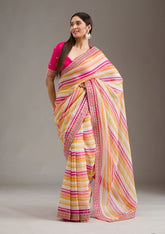 Exclusive Pink Tabby Silk Cording Work Saree