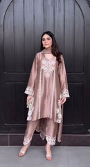 Ravishing Pink Color Sequence Work Palazzo Suit