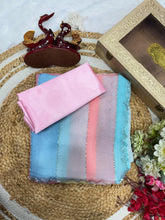 Trendy Multicolor Beautiful Printed Silk Saree