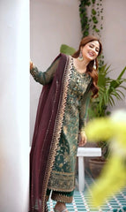 Captivating Sequence Work Green Color Anarkali Suit