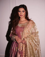 Fabulous Pink Jimmy Choo Embroidery Kurti Set