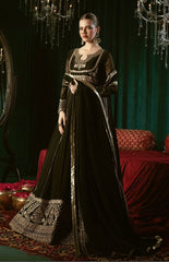 Ravishing Black Sequence Work Georgette Gown
