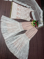 Bollywood Style Beige Color Bollywood Plazzo Suit