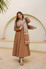 Fantastic Brown Color Digital Printed Suit