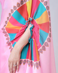 Shining Japan Satin Pink Color Ready To Wear Saree