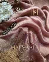 Party Wear Diamond Work Silk Beige Color Saree