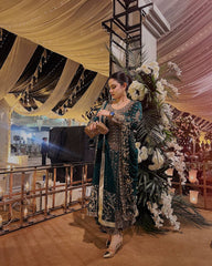 Awesome Green Color Jimmy Chu  Embroidery & Sequins Work Salwar Suit