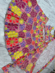 Ravishing Multicolor Georgette Thread Work Lehenga Choli