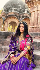 Pink Color Georgette Sequence Work Rajasthani Poshakh Lehenga