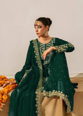 Trendy Green Georgette Sequence Work Palazzo Suit