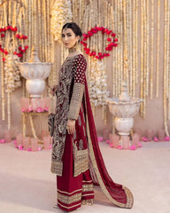 Gorgeous Maroon Color Sequence Work Straight Salwar Suit