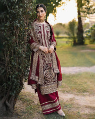 Gorgeous Maroon Color Sequence Work Straight Salwar Suit