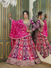 Exclusive Pink Color Georgette Thread Work Lehenga Choli