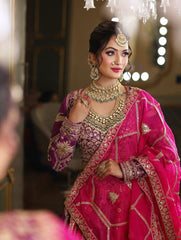 Exclusive Pink Color Georgette Thread Work Lehenga Choli