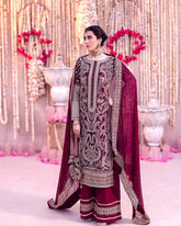 Ravishing Rani Pink Color Sequence Work Straight Salwar Suit