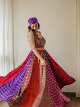 Multicolor Digital Print Georgette Lehenga Choli For Navratri Wear