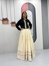 Black Embroidery Work Skirt With Lehenga For Navratri