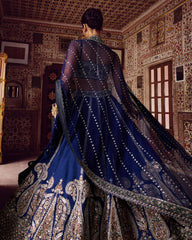Pretty Blue Slub Silk Embroidery Work Lehenga Choli