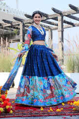 Preferable Digital Print Purple Color Lehenga Choli