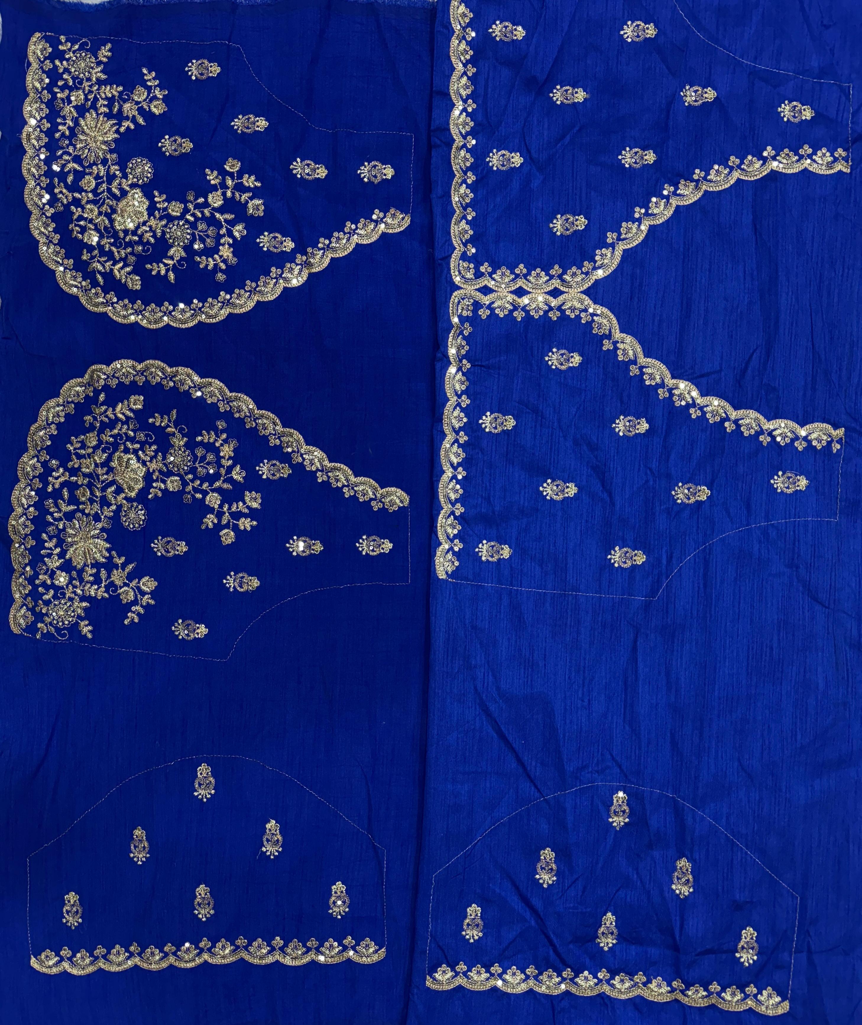 Awesome Blue Color Sequence Work Saree
