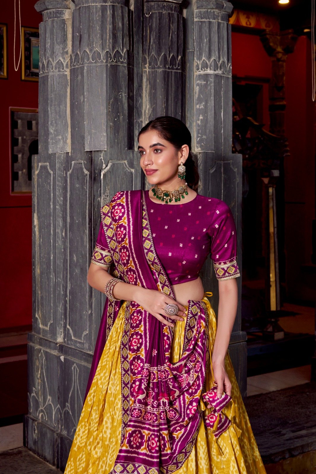 Amazing Sky Blue Embroidery Work Silk Lehenga Choli