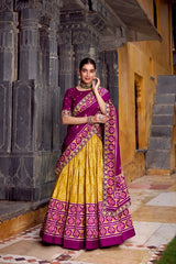 Amazing Sky Blue Embroidery Work Silk Lehenga Choli