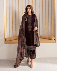 Preferable Maroon Color Sequence Work Suit