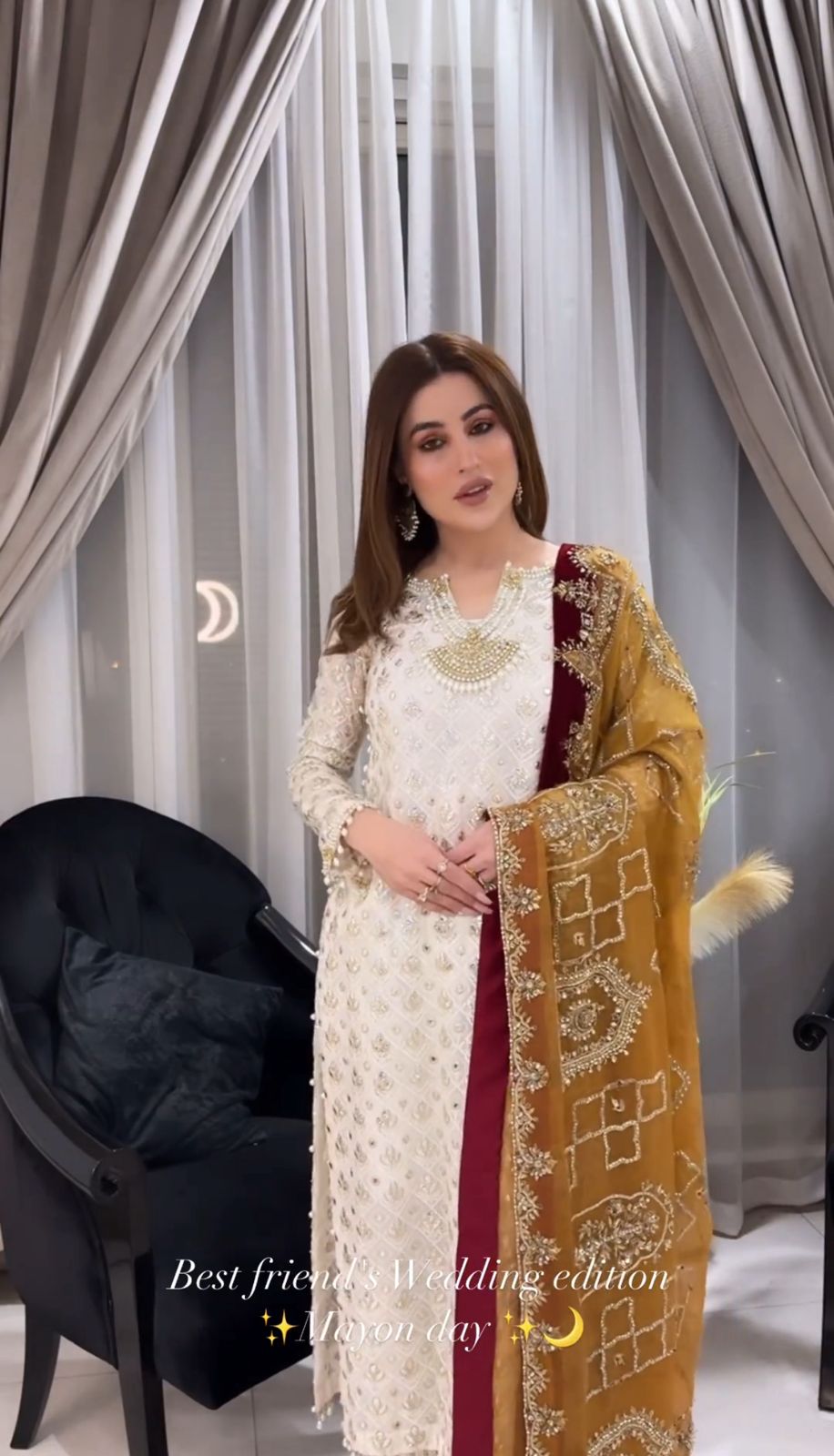 Flattering Embroidery Sequence White Color Salwar Suit