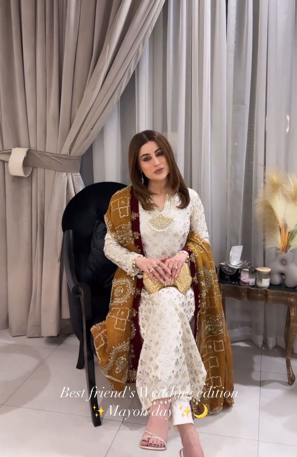 Flattering Embroidery Sequence White Color Salwar Suit