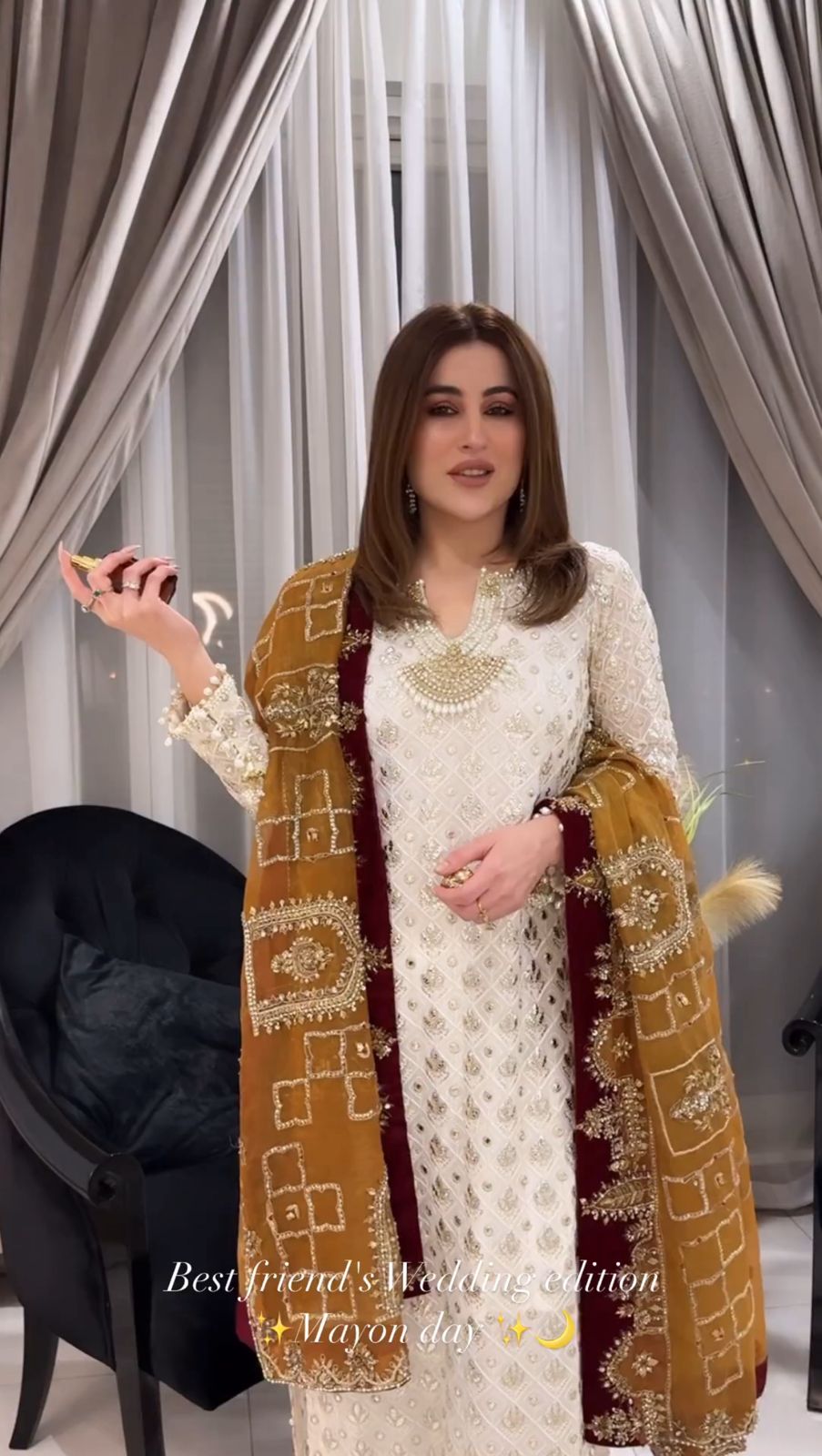 Flattering Embroidery Sequence White Color Salwar Suit