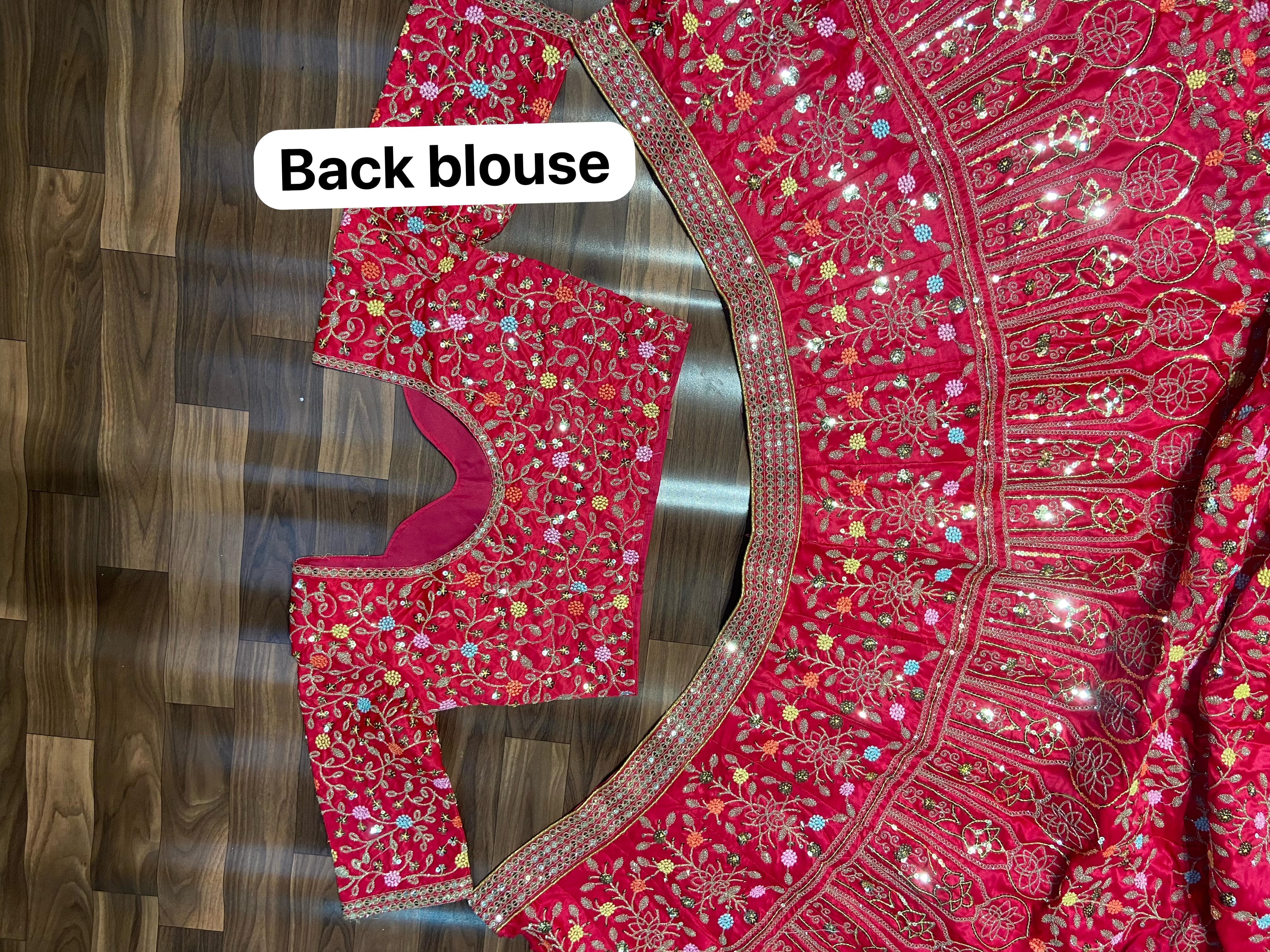 Designer Pink Color Bridal Lehenga Choli