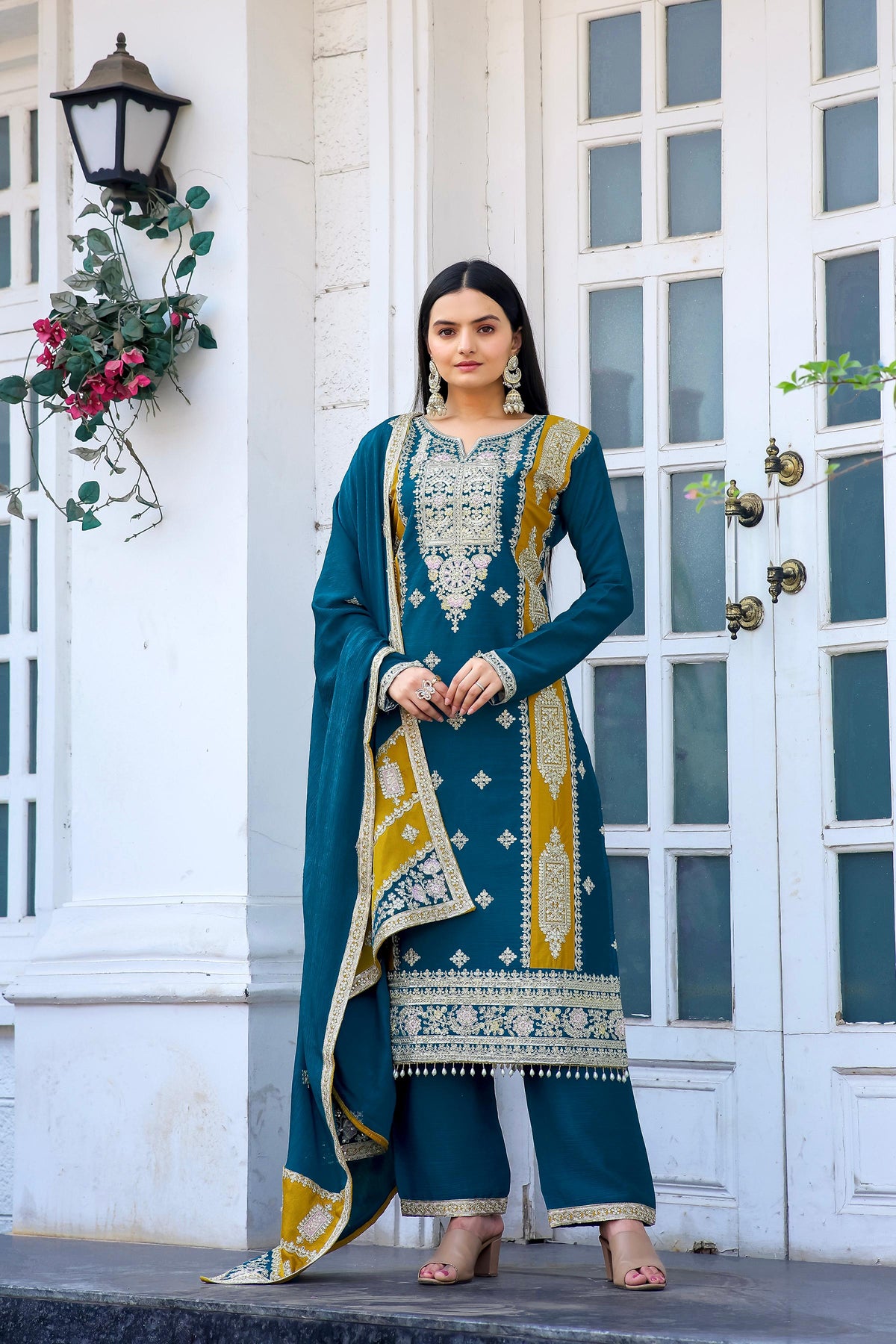 Mesmerizing Sequence Work Yellow Color Anarkali Suit