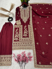 Mesmerizing Embroidery Work Pink Color Anarkali Suit