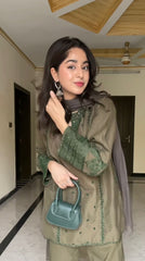 Mehndi Color Good Looking Palazzo Suit