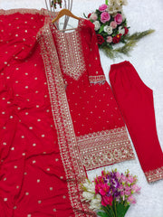 Good Looking Red Color Salwar Suit