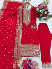 Good Looking Red Color Salwar Suit