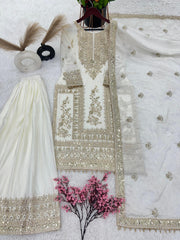 Mesmerizing Embroidery Work Red Color Anarkali Suit