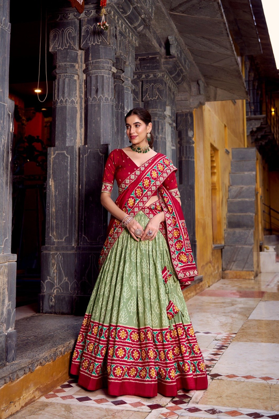 Amazing Sky Blue Embroidery Work Silk Lehenga Choli