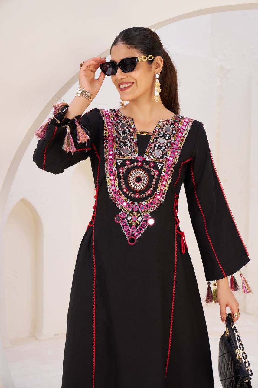 Trendy White Reyon Thread Work Palazzo Suit