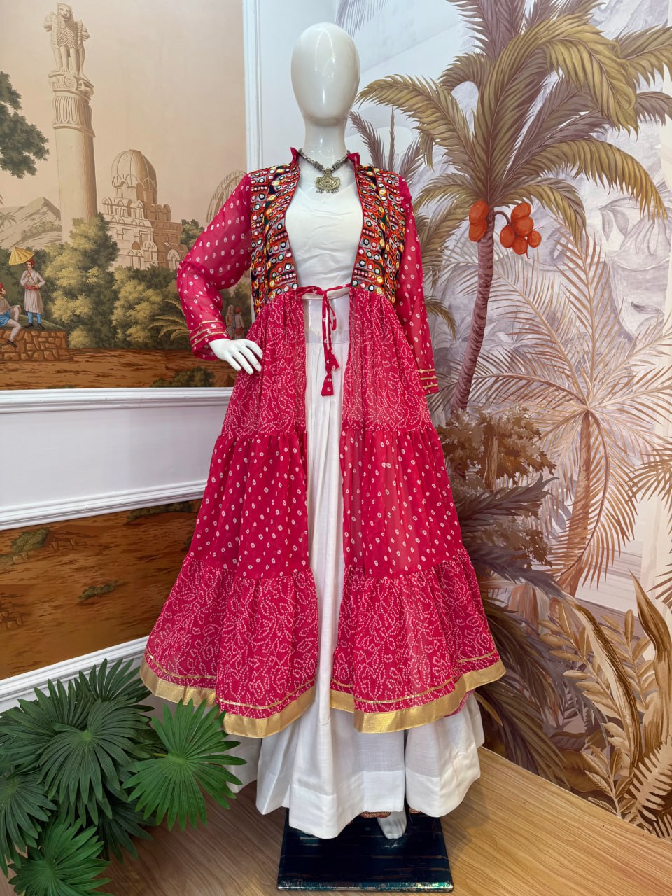 Ravishing Pink Cotton Embroidery Lehenga Choli