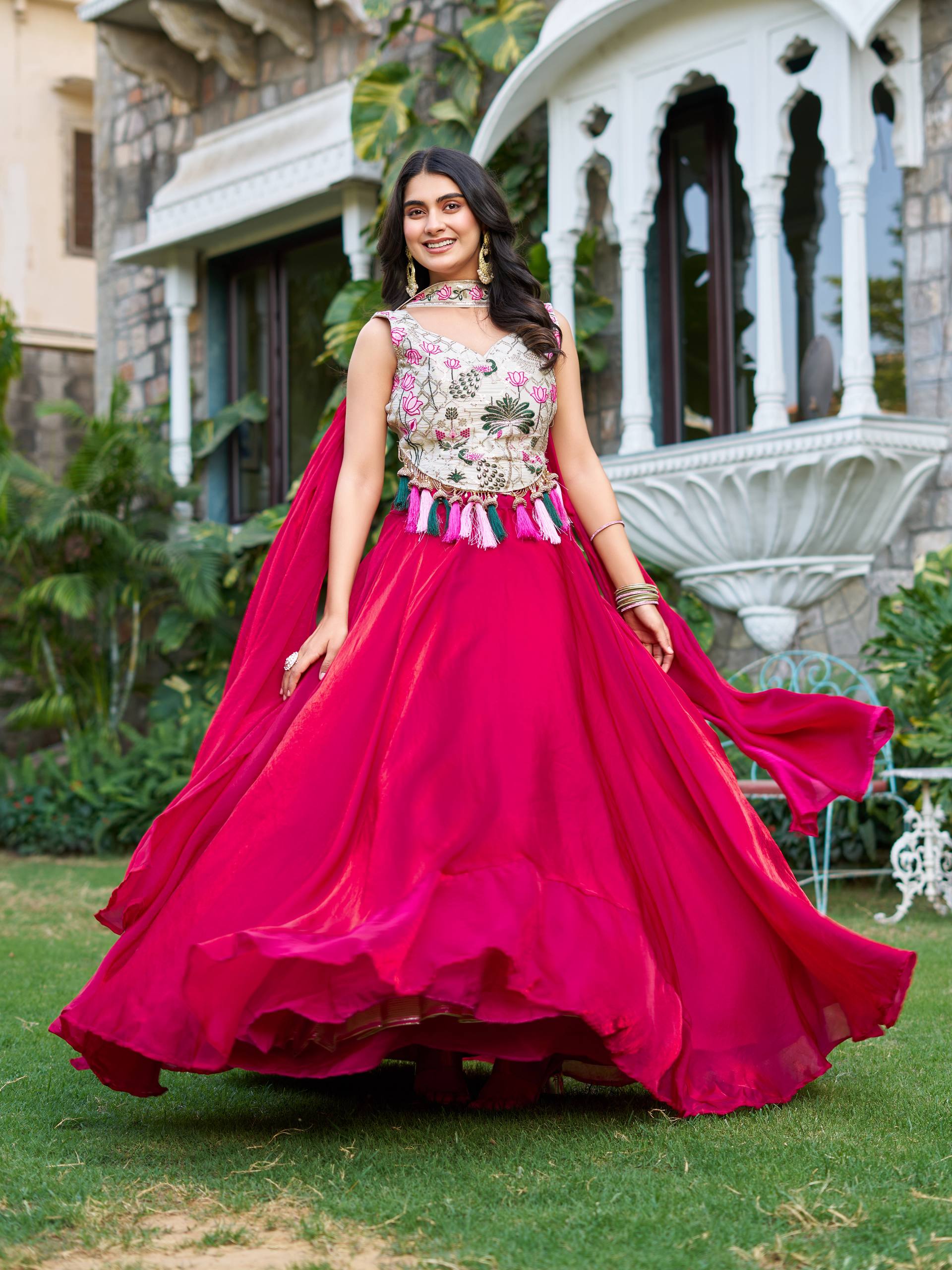 Ravishing Green Silk Embroidery Lehenga Choli