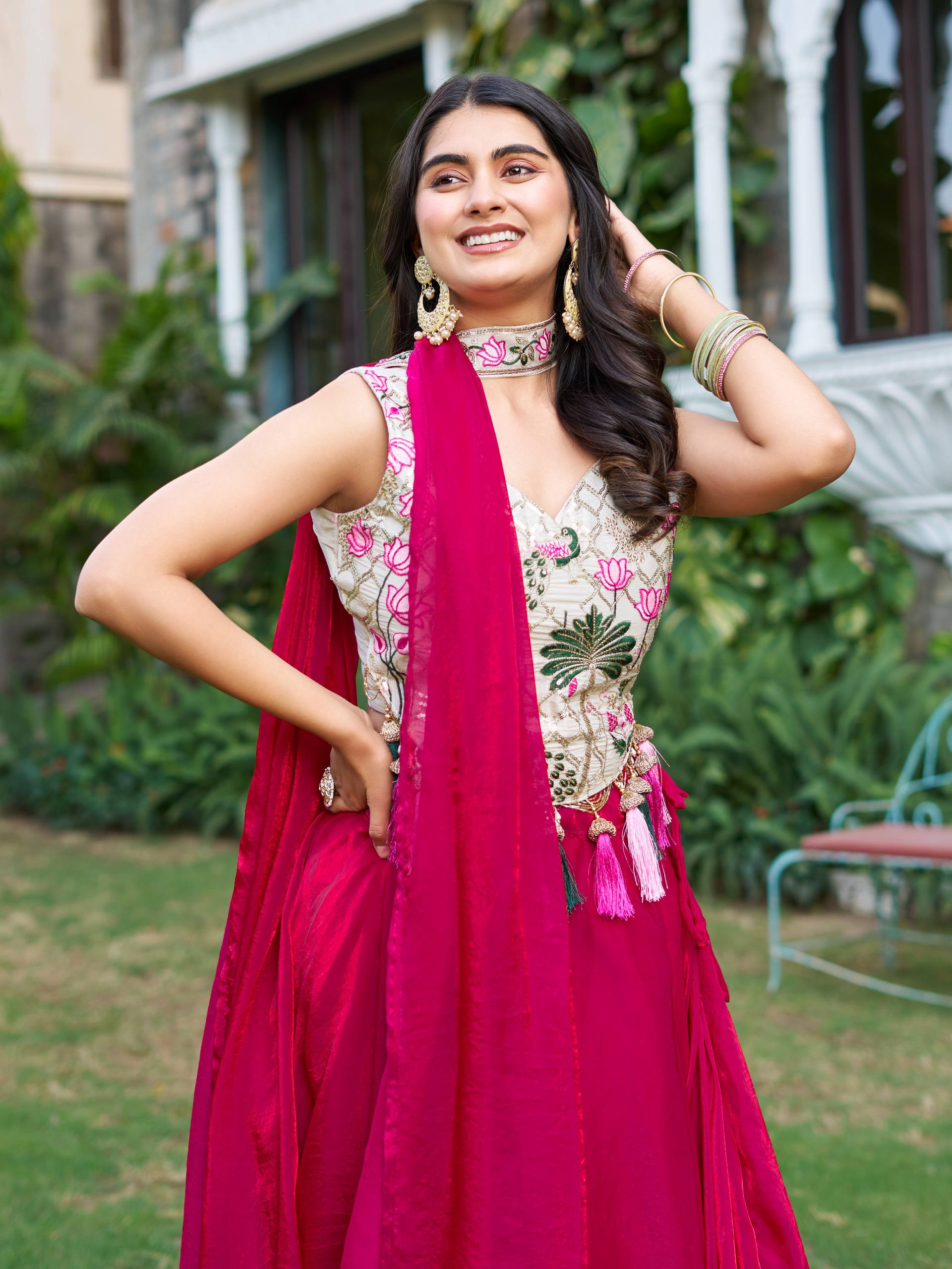 Ravishing Green Silk Embroidery Lehenga Choli