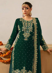 Trendy Green Georgette Sequence Work Palazzo Suit