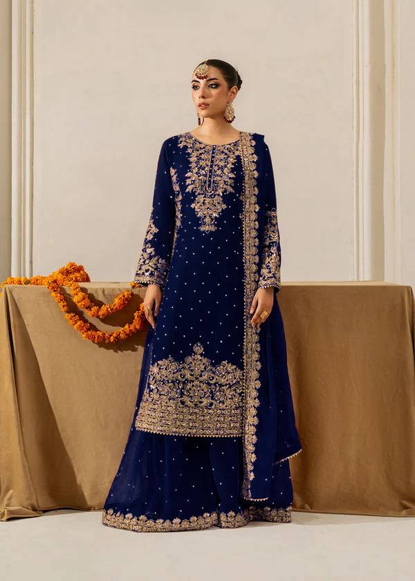 Trendy Green Georgette Sequence Work Palazzo Suit
