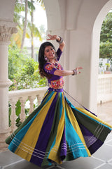 Gorgeous Multicolor Roman Gamthi Work Lehenga Choli