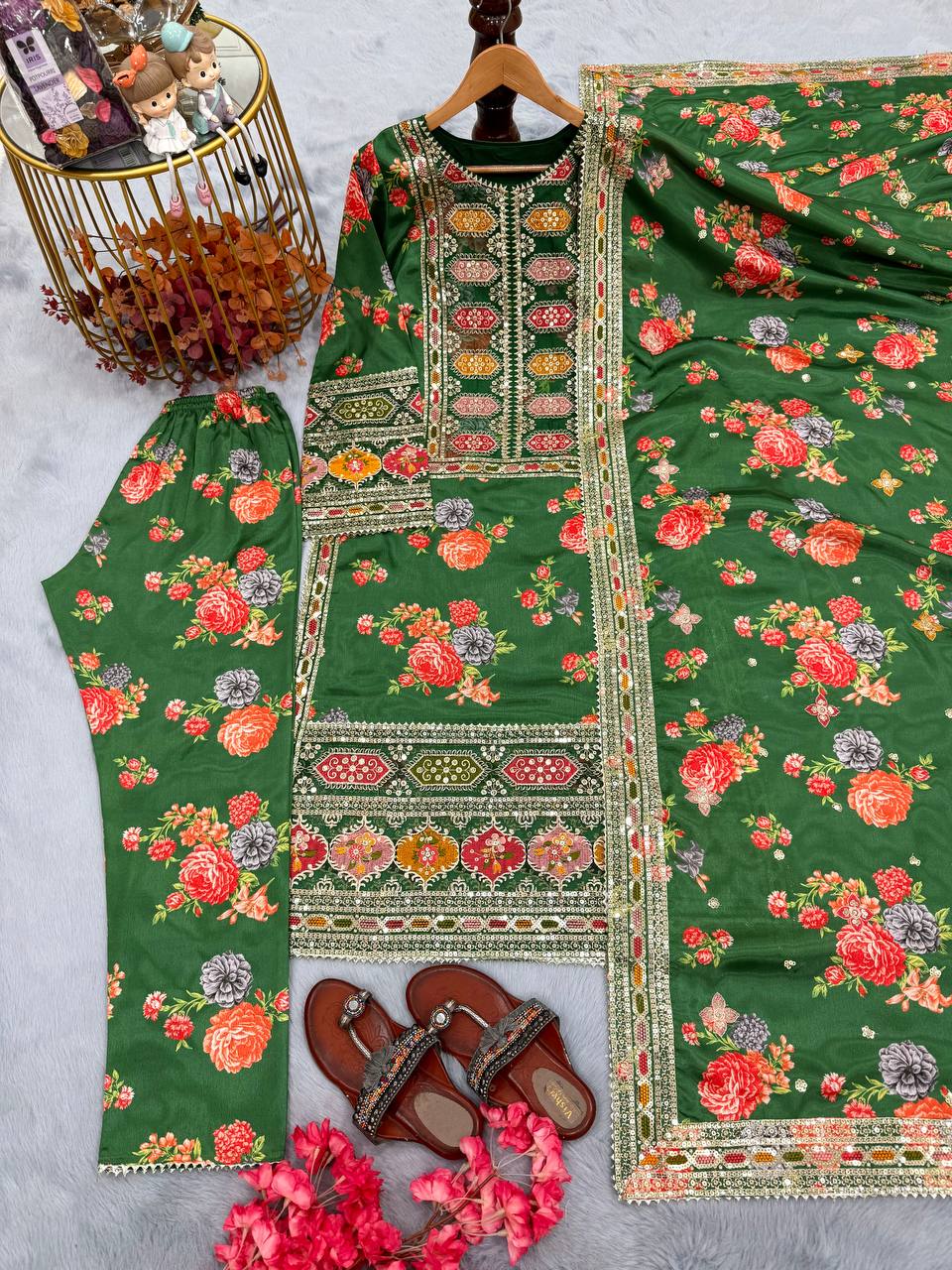 Trendy Black Color Work Anarkali Suit