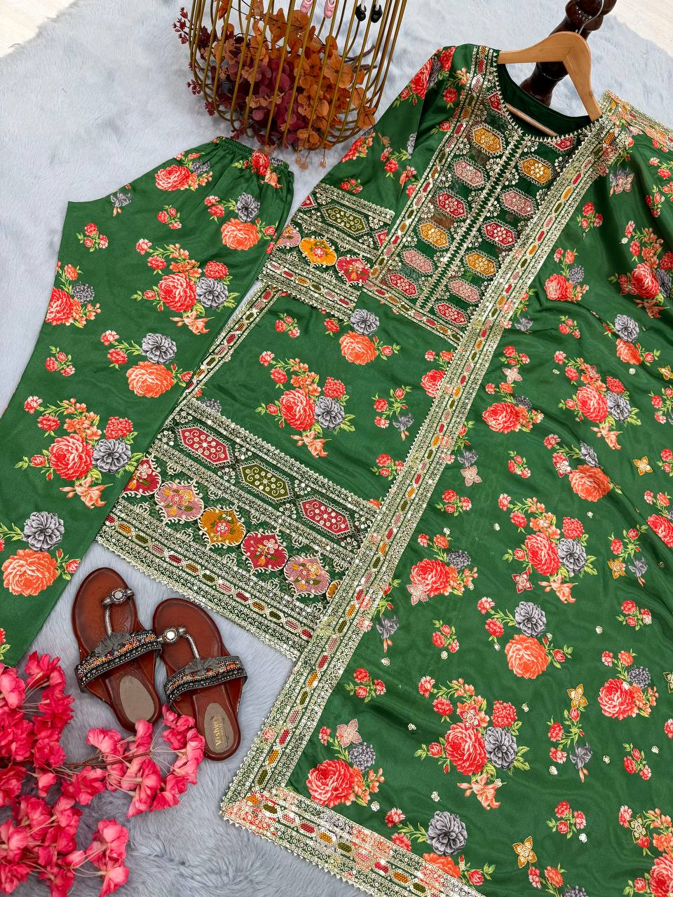 Trendy Black Color Work Anarkali Suit