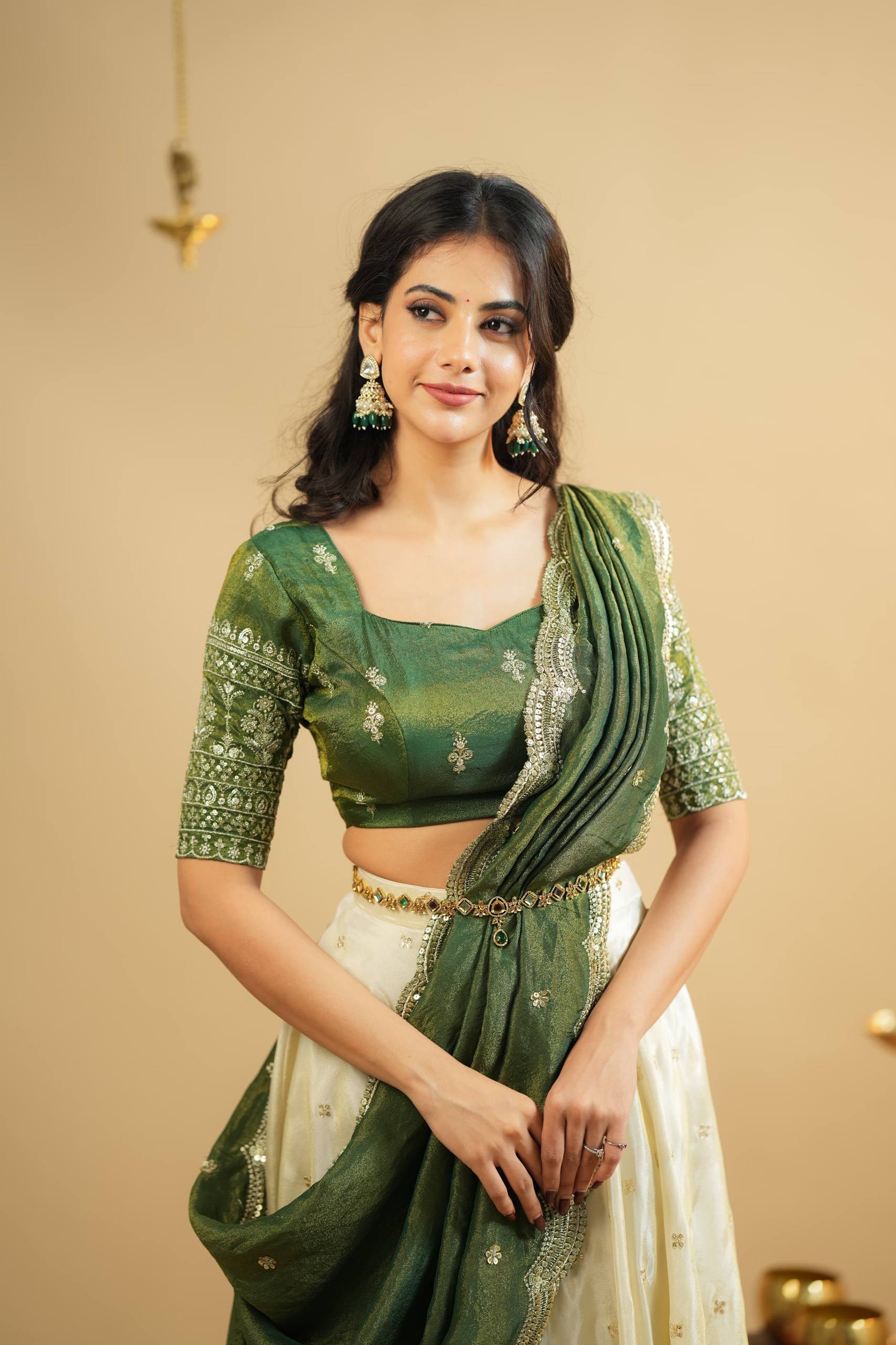 Ravishing Green Color Zari Work Lehenga Choli