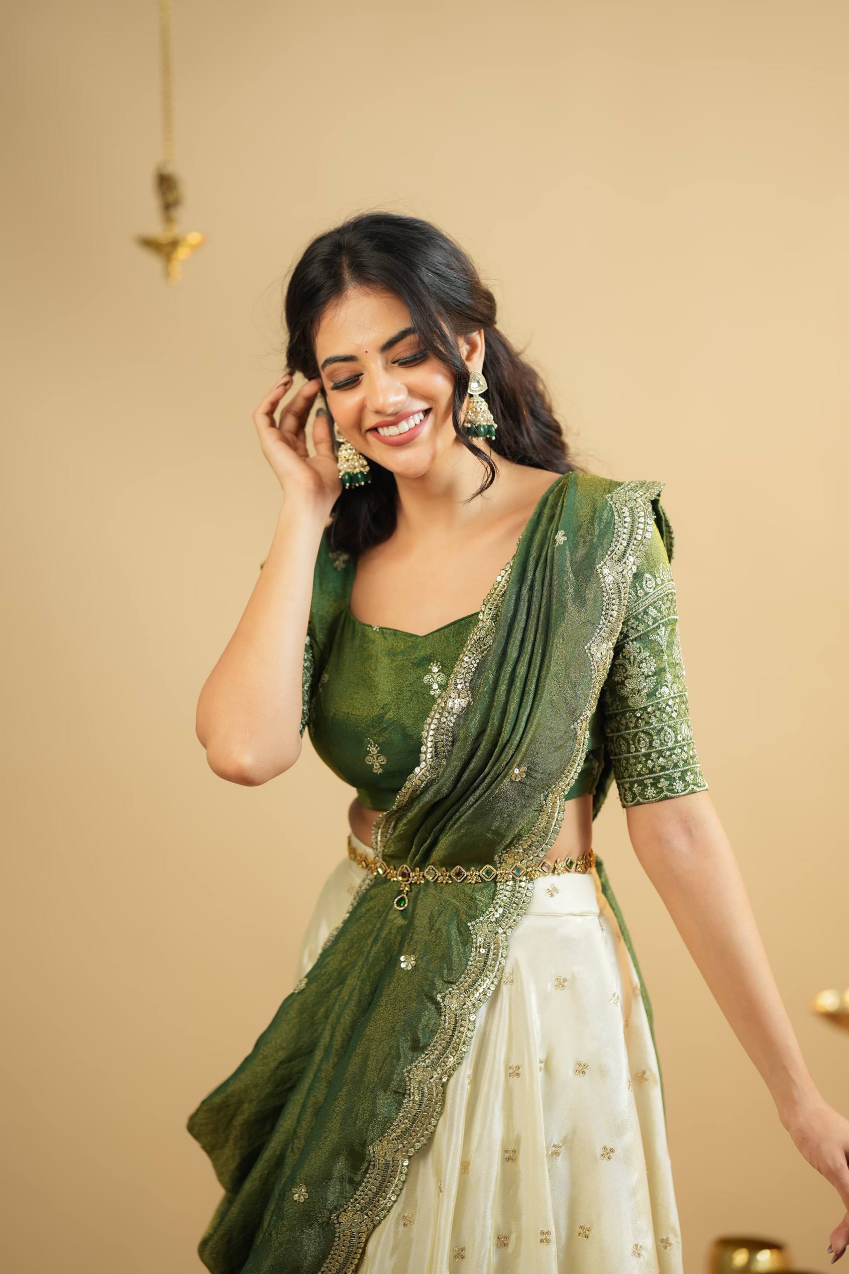 Ravishing Green Color Zari Work Lehenga Choli