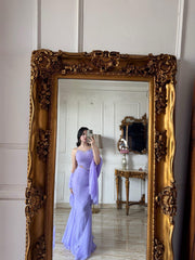 Ravishing Purple Georgette with Diamond Work Gown